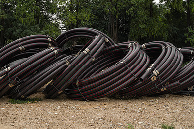 工地藍色展板背景